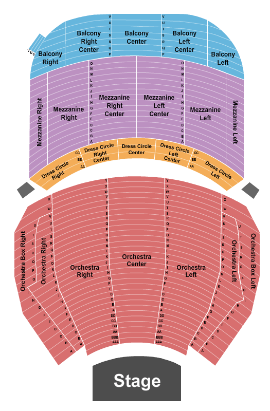 Citizens Bank Opera House Wicked Seating Chart