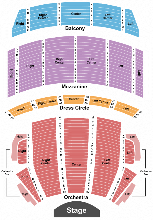 Citizens Bank Opera House Wicked Seating Chart