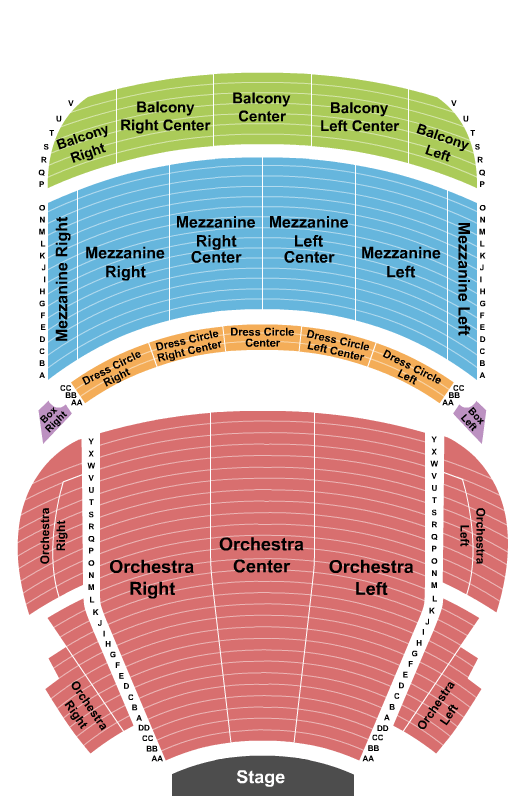 Citizens Bank Opera House Wicked Seating Chart