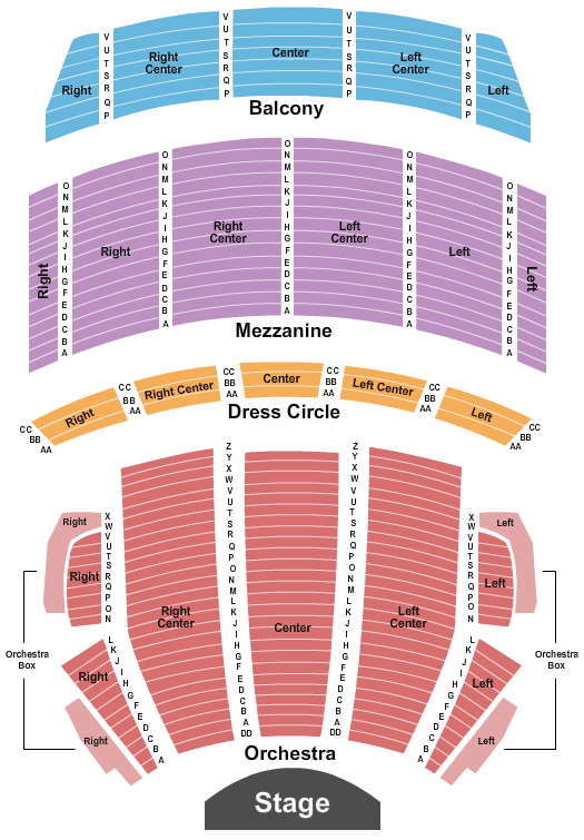 Citizens Bank Opera House Wicked Seating Chart